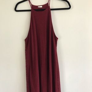 Mid length rubbed dress
